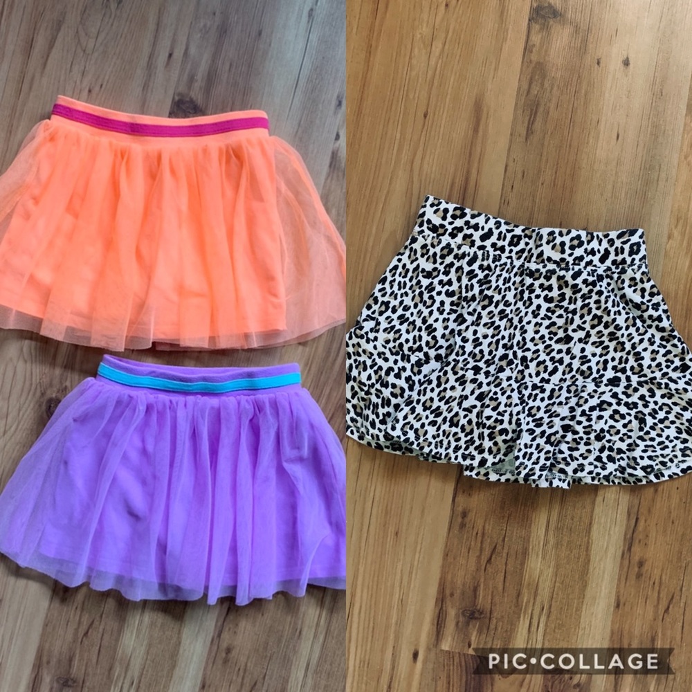 🚫 SOLD Scooter skirt bundle cheetah orange purple